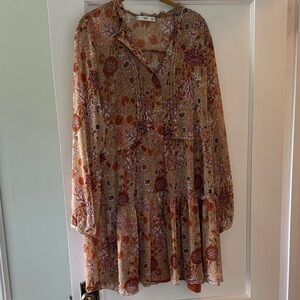 Mango Long Sleeve Dress